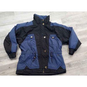 Women's vintage Skitique ski snow jacket with tapered waist size large